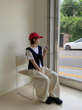 Segon Punching Ribbon Knit Vest