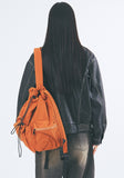 Butter string multi-pocket backpack