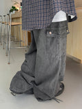 [Unisex] Cordinden Pigment Cargo Wide Pants