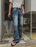 Ser vintage washed flare denim pants
