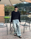 Teen Wash Wide Jeans