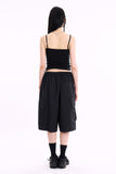 Slab draped shirring sleeveless top