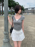 Nose Pocket Training Flare Mini Skirt
