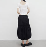 Polena Lace Shirring Long Skirt