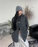 Dehen Oversized Fit Checkered Shirt