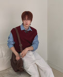 Conant Over Fit V-Neck Knit Vest