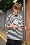 Heavy Overfit Border Short Sleeve T-shirt