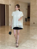 Hens Halter Tie Chiffon Blouse (Belt set)