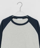 Mandu Color Matching Raglan Long Sleeve Tee