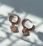 Ola cubic pearl earring