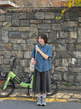 [unisex] Gecom Pigment Banding Bermuda Pants