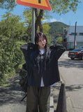 Luca over denim hoodie