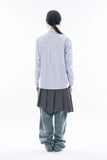 Noma pleats wrap skirt