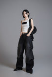 Snap Over Denim Pants