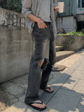 Vintage destroyed denim