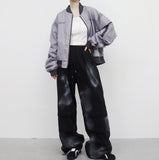 (Unisex) Motio Printed String Slit Pants