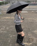 Nikki Pocket Leather Long Boots