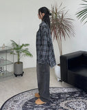 Lau Cutting Flannel Checkered Shirt