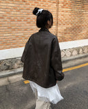 Marang Big Pocket Leather Jacket