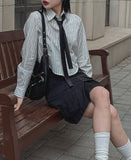 Eddie Stripe Cropped Shirt