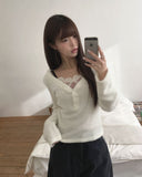 Boli Brushed Button V-Neck Long Sleeve T-Shirt