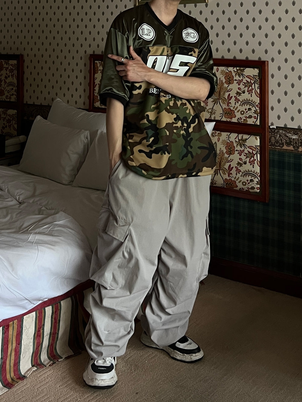 【KOOLOSET】Rugby Two-tone Hip-hop Tee KOOLOSET (クロゼット) - ラグビーツートンヒップホップTシャツ