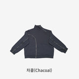 Cueen Unbalanced Zipper Sweatshirt