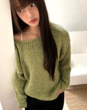 Ritz Boatneck Loose Fit Long Sleeve Long Knit