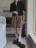Elbow Belt Cotton Half Slacks