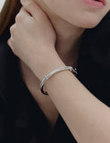 H-Link AB(W) Duo Line Pave Bangle
