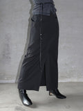 Jet Pocket Long Skirt