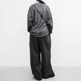 (Unisex) Lenan String Slit Pants