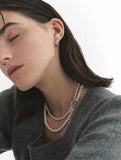 Noailles Silver (C) White Pearl 2WAY Necklace