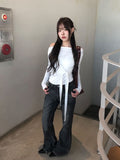 Kojin Studded Wrap Tie Off-Shoulder T-Shirt