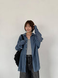[unisex] Billmon Seersucker Stripe Over Shirt