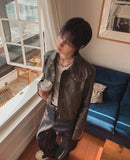 Cres Double Knee Carpenter Raw Denim Pants