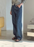 Corduroy Wide Denim Pants