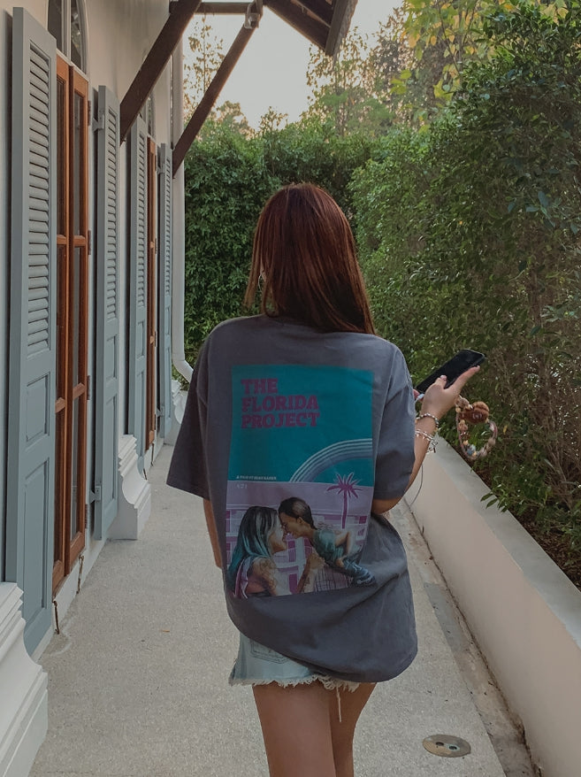 【U LAN】Budapest Back Printing Short Sleeve U LAN (ユーラン) - ブダペストバックプリンティング半袖Tシャツ