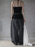 Back slit multi-shirring one-piece