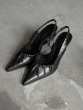1195 Shirred Stiletto Heels (8cm)