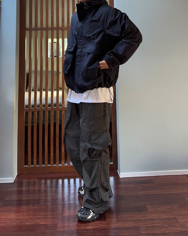 【SATIIIZ】Nideion Pintuck Diagonal Cargo Pants SATIIIZ (サティーズ) - ニデオンピンタックダイアゴナルカーゴ