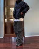 Nideion Pintuck Diagonal Cargo Pants