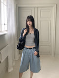 Conch Vintage Linen Boxy Check Shirt