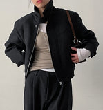 [unisex/FW] Adjust Wool Western Crop Blouson