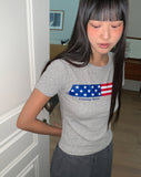 Termil Stars and Stripes Print Short Sleeve T-Shirt