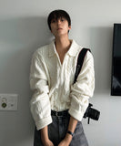 Infinity Cable Long Sleeve Knit Cardigan