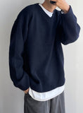 lambs wool v neck crop knit