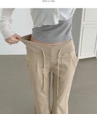Banding Unique Cooling Patch Pocket Span Bootcut Pants