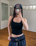 [U-BASIC] Comi Ribbed Y Sleeveless (+with cup)