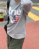 Mivens Printing Round Long Sleeve Tee